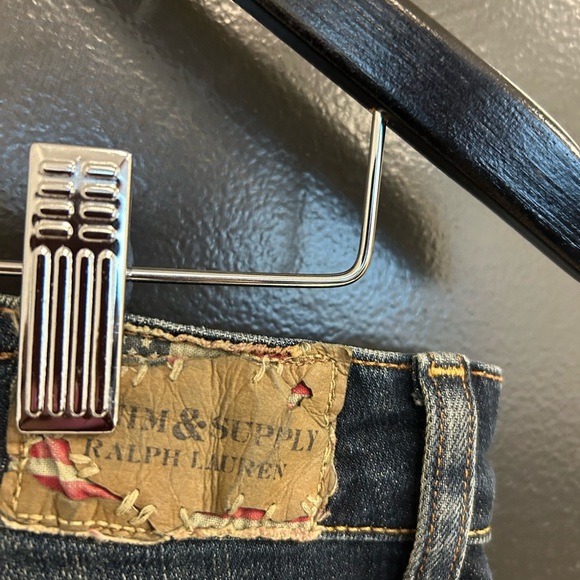 Ralph Lauren denim supply 32x32 EUC Blue Straight Jeans Vintage Wash - Picture 7 of 15